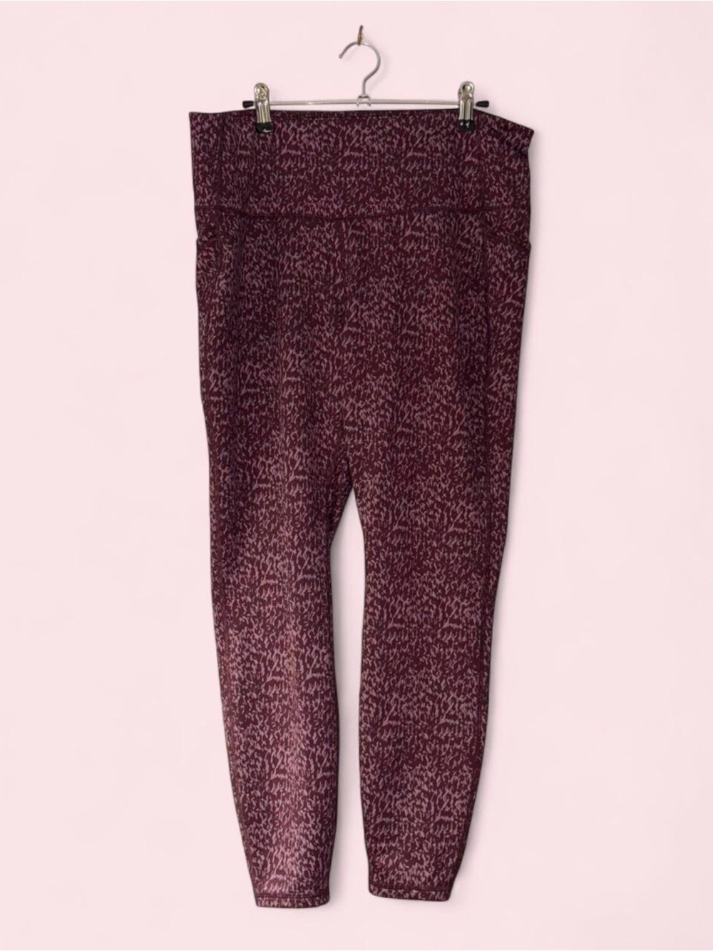 all in motion Maroon Patterned High-Waist Leggings
